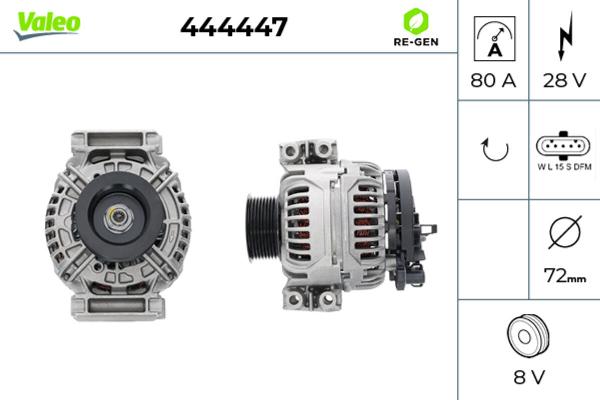 VALEO 444447 - Generator / Alternator allinparts.ro