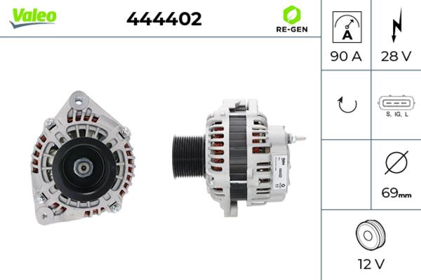 VALEO 444402 - Generator / Alternator allinparts.ro