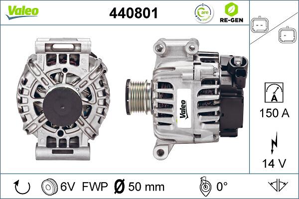 VALEO 440801 - Generator / Alternator allinparts.ro