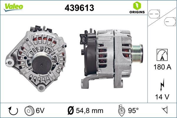 VALEO 439613 - Generator / Alternator - allinparts.ro