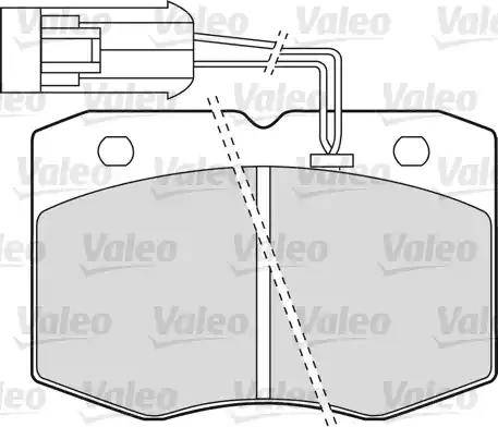 VALEO 598586 - Set placute frana,frana disc allinparts.ro