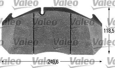 VALEO 541650 - Set placute frana,frana disc allinparts.ro