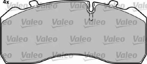 VALEO 541727 - Set placute frana,frana disc allinparts.ro
