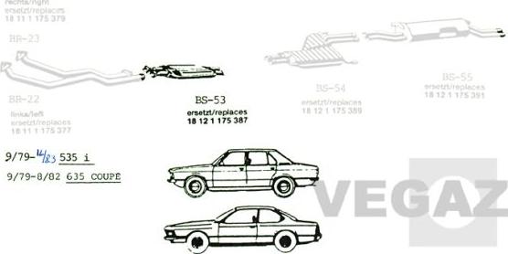 VEGAZ BS-53 - Toba esapament primara - allinparts.ro