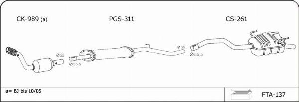 VEGAZ CT141 - Sistem de esapament - allinparts.ro