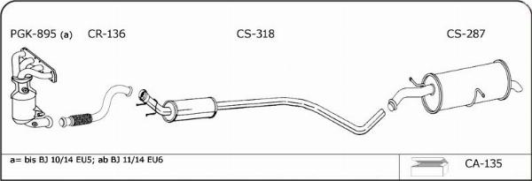 VEGAZ CT150 - Sistem de esapament - allinparts.ro