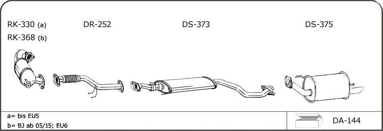 VEGAZ D136 - Sistem de esapament allinparts.ro