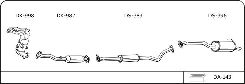 VEGAZ D130 - Sistem de esapament allinparts.ro