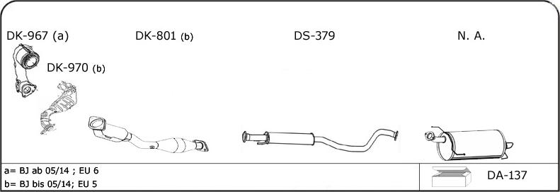 VEGAZ D127 - Sistem de esapament allinparts.ro