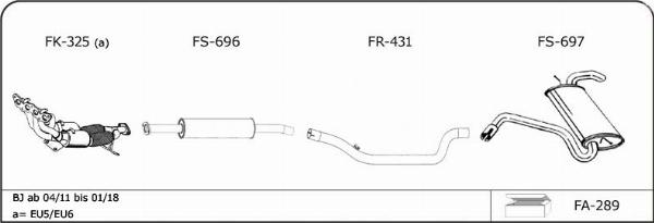 VEGAZ F242 - Sistem de esapament - allinparts.ro