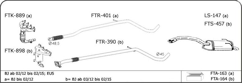 VEGAZ FT136 - Sistem de esapament - allinparts.ro