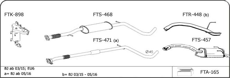 VEGAZ FT137 - Sistem de esapament - allinparts.ro