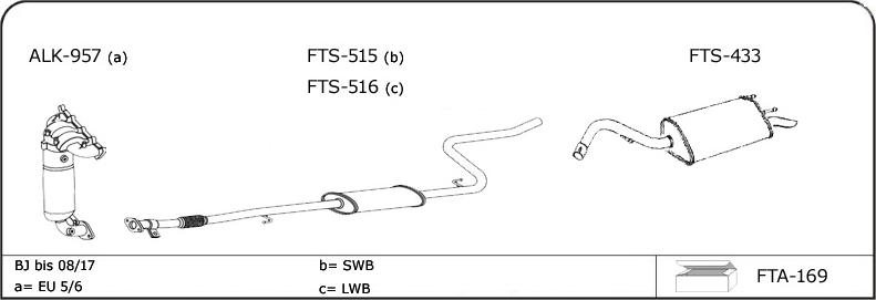 VEGAZ FT123 - Sistem de esapament - allinparts.ro