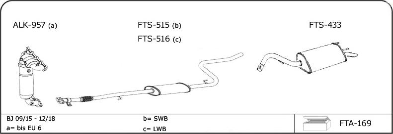 VEGAZ FT122 - Sistem de esapament - allinparts.ro