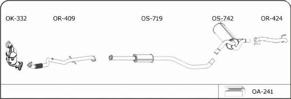 VEGAZ OP232 - Sistem de esapament - allinparts.ro