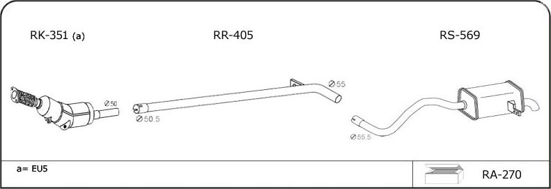 VEGAZ RN136 - Sistem de esapament - allinparts.ro