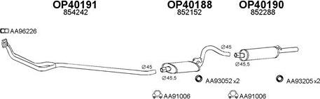 Veneporte 400191 - Sistem de esapament - allinparts.ro