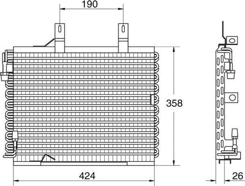 Waeco 8880400010 - Condensator, climatizare - allinparts.ro