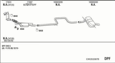 Walker CIK053387B - Sistem de esapament allinparts.ro