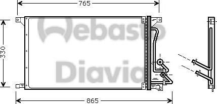 Webasto 82D0225506A - Condensator, climatizare allinparts.ro