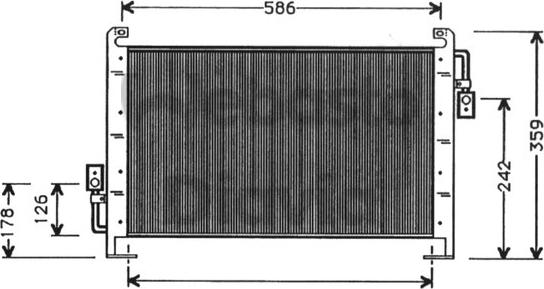 Webasto 82D0225245A - Condensator, climatizare - allinparts.ro