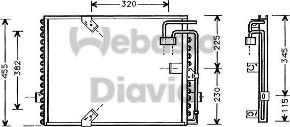 Webasto 82D0225239A - Condensator, climatizare - allinparts.ro