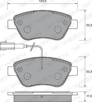 4U 22626FT - Set placute frana,frana disc allinparts.ro