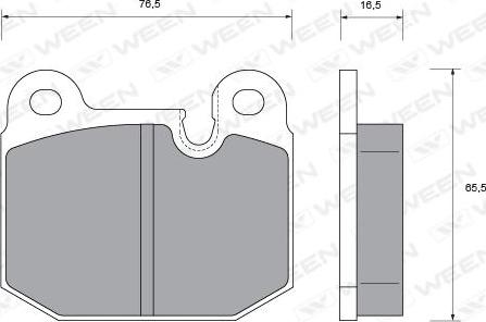 Ween 151-1386 - Set placute frana,frana disc - allinparts.ro