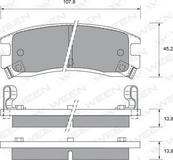 BENDIX 510460 - Set placute frana,frana disc allinparts.ro