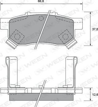 Remsa 0233.42 - Set placute frana,frana disc - allinparts.ro