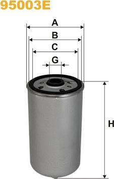 WIX Filters 95003E - Filtru combustibil - allinparts.ro