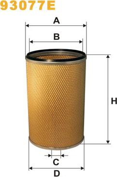WIX Filters 93077E - Filtru aer allinparts.ro