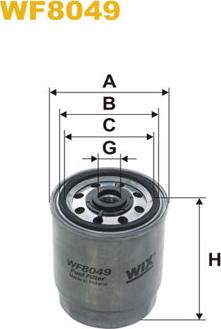 WIX Filters WF8049 - Filtru combustibil allinparts.ro