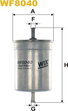 WIX Filters WF8040 - Filtru combustibil allinparts.ro
