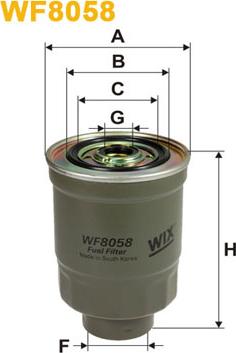 WIX Filters WF8058 - Filtru combustibil allinparts.ro