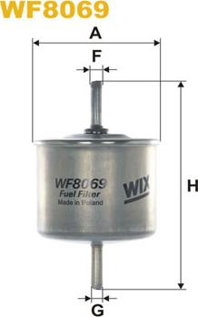 WIX Filters WF8069 - Filtru combustibil - allinparts.ro
