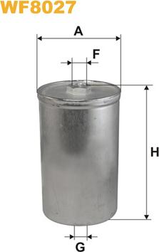 WIX Filters WF8027 - Filtru combustibil allinparts.ro