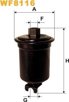 WIX Filters WF8116 - Filtru combustibil allinparts.ro