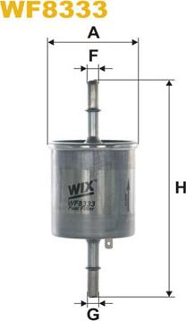 WIX Filters WF8333 - Filtru combustibil - allinparts.ro