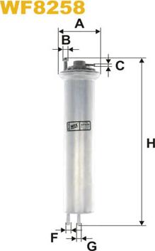 WIX Filters WF8258 - Filtru combustibil - allinparts.ro