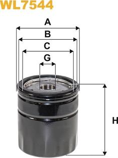 WIX Filters WL7544 - Filtru ulei - allinparts.ro