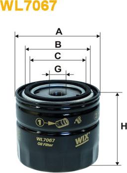 WIX Filters WL7067 - Filtru ulei - allinparts.ro