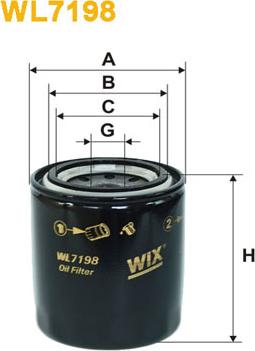 WIX Filters WL7198 - Filtru ulei - allinparts.ro