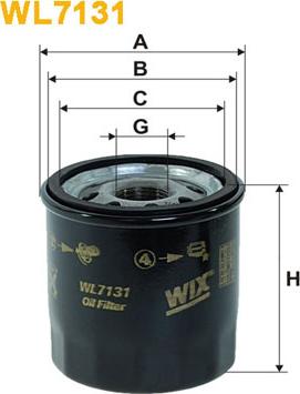 WIX Filters WL7131 - Filtru ulei - allinparts.ro