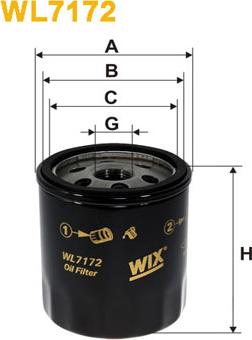 WIX Filters WL7172 - Filtru ulei - allinparts.ro