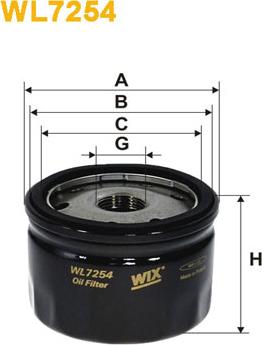 WIX Filters WL7254 - Filtru ulei - allinparts.ro