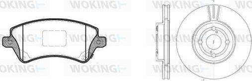 Woking 89223.00 - Set frana, frana disc allinparts.ro