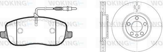 Woking 89793.00 - Set frana, frana disc allinparts.ro