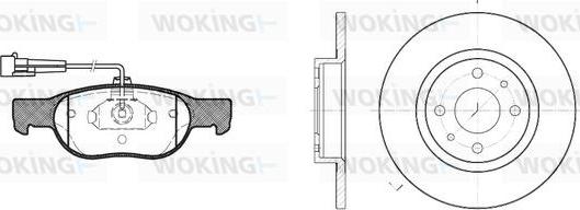 Woking 84883.00 - Set frana, frana disc allinparts.ro