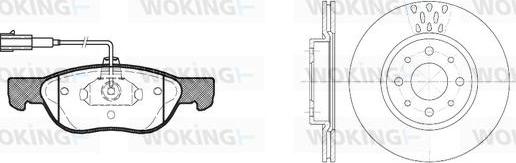 Woking 84873.03 - Set frana, frana disc - allinparts.ro
